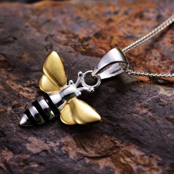 Artisan Handmade 925 Silver Bee The Zehuva Necklace - Picture 7 of 7